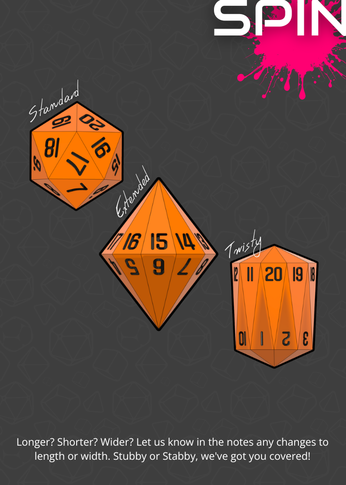 Custom Spindown D20 Master Dice