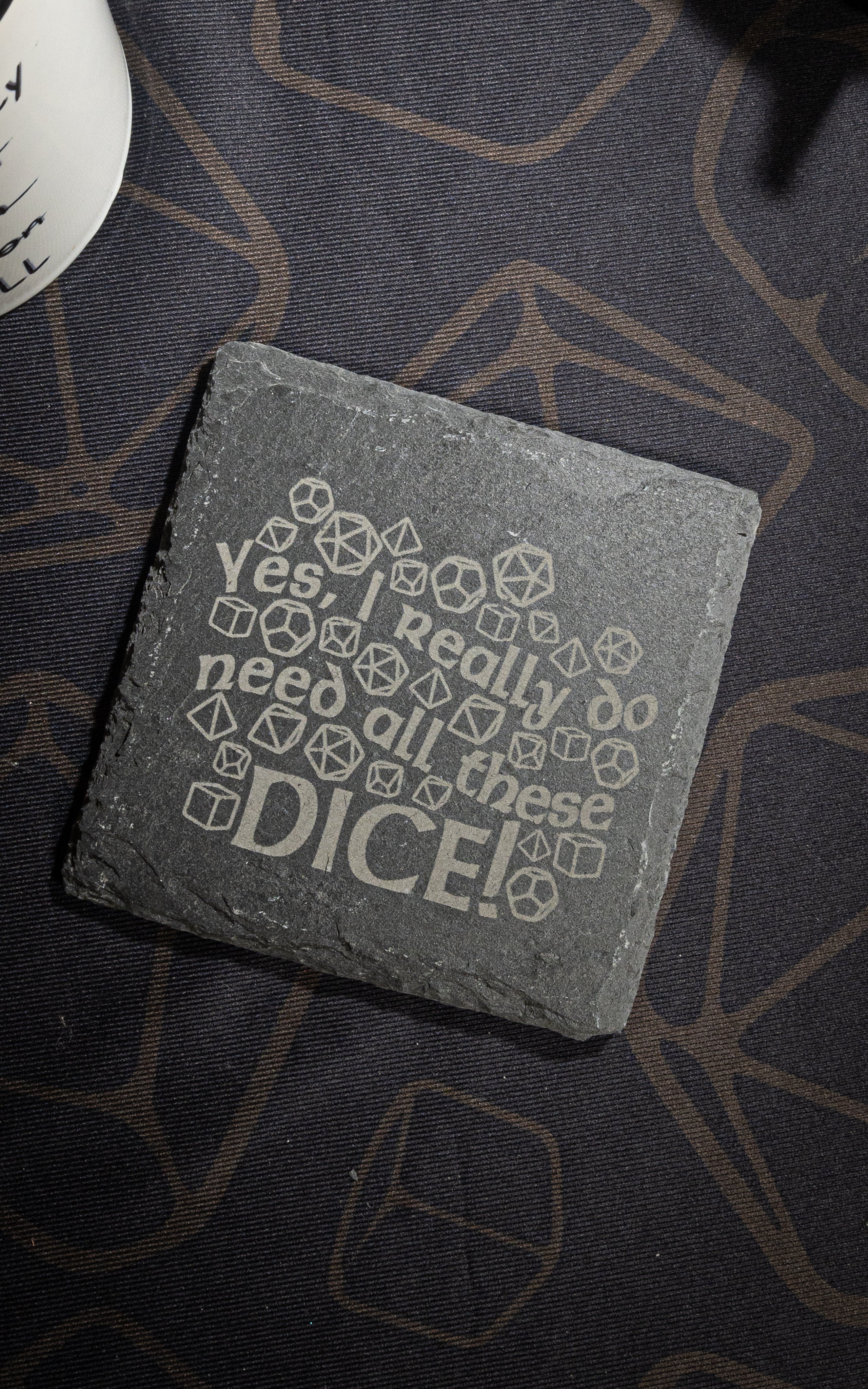 TTRPG Themed Slate Coasters