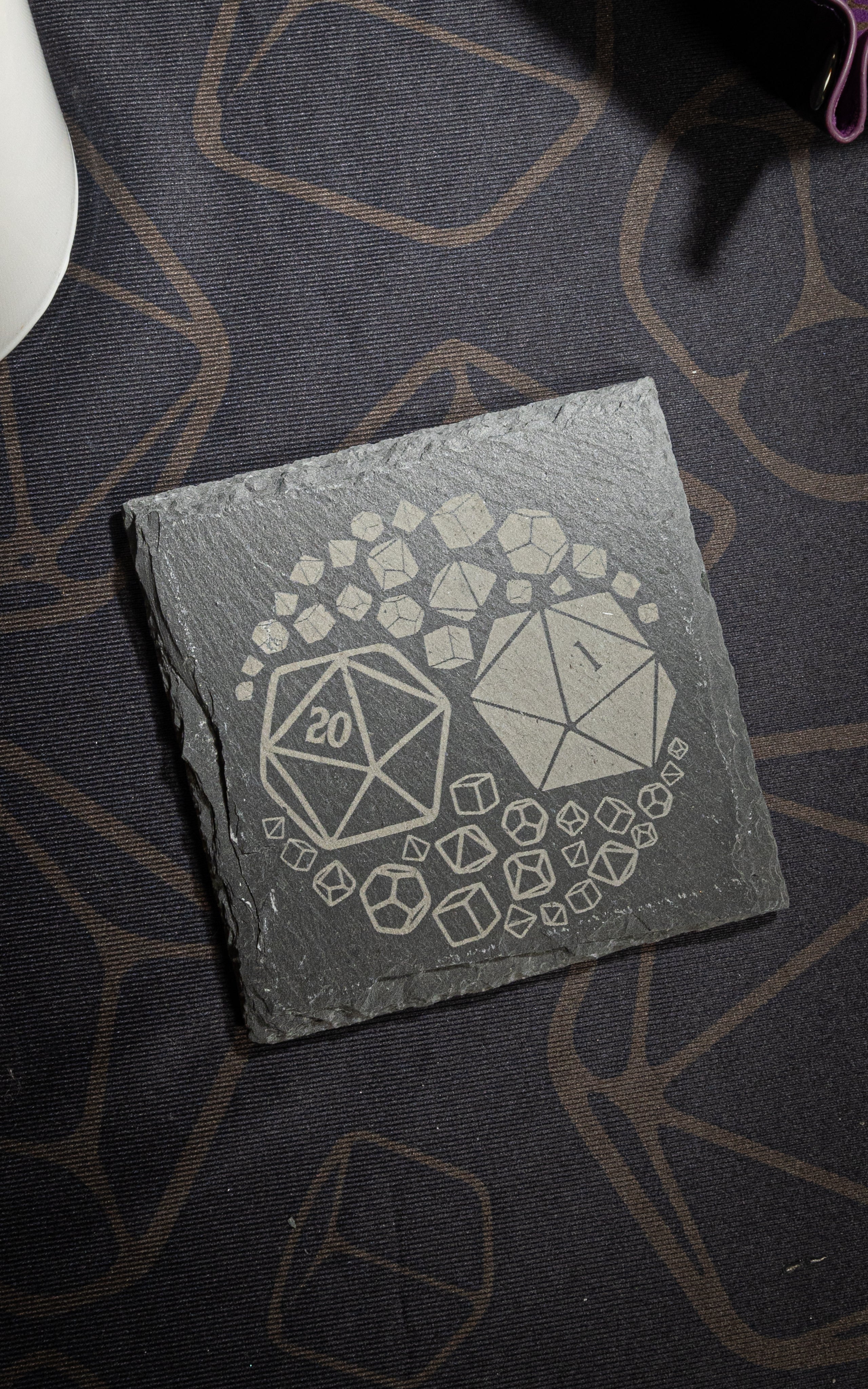 TTRPG Themed Slate Coasters