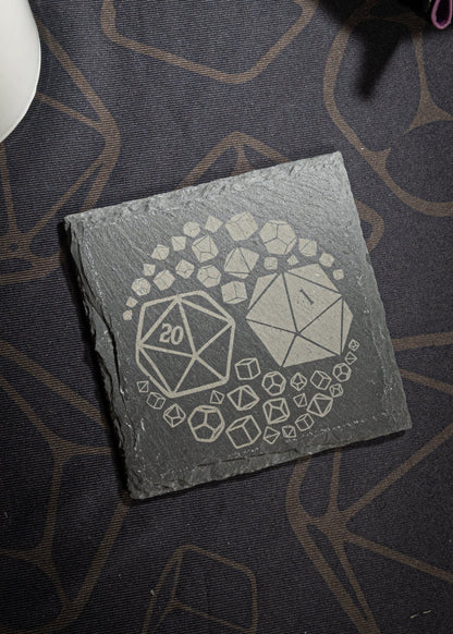 TTRPG Themed Slate Coasters