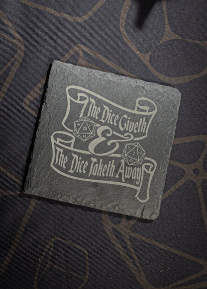 TTRPG Themed Slate Coasters