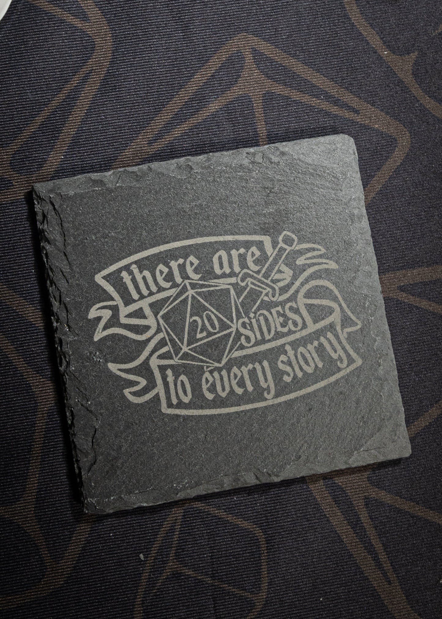 TTRPG Themed Slate Coasters