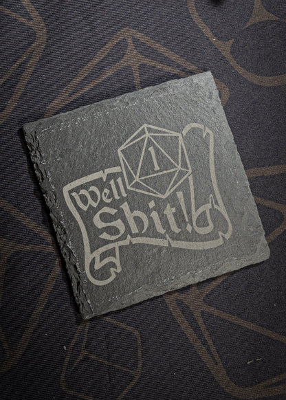 TTRPG Themed Slate Coasters