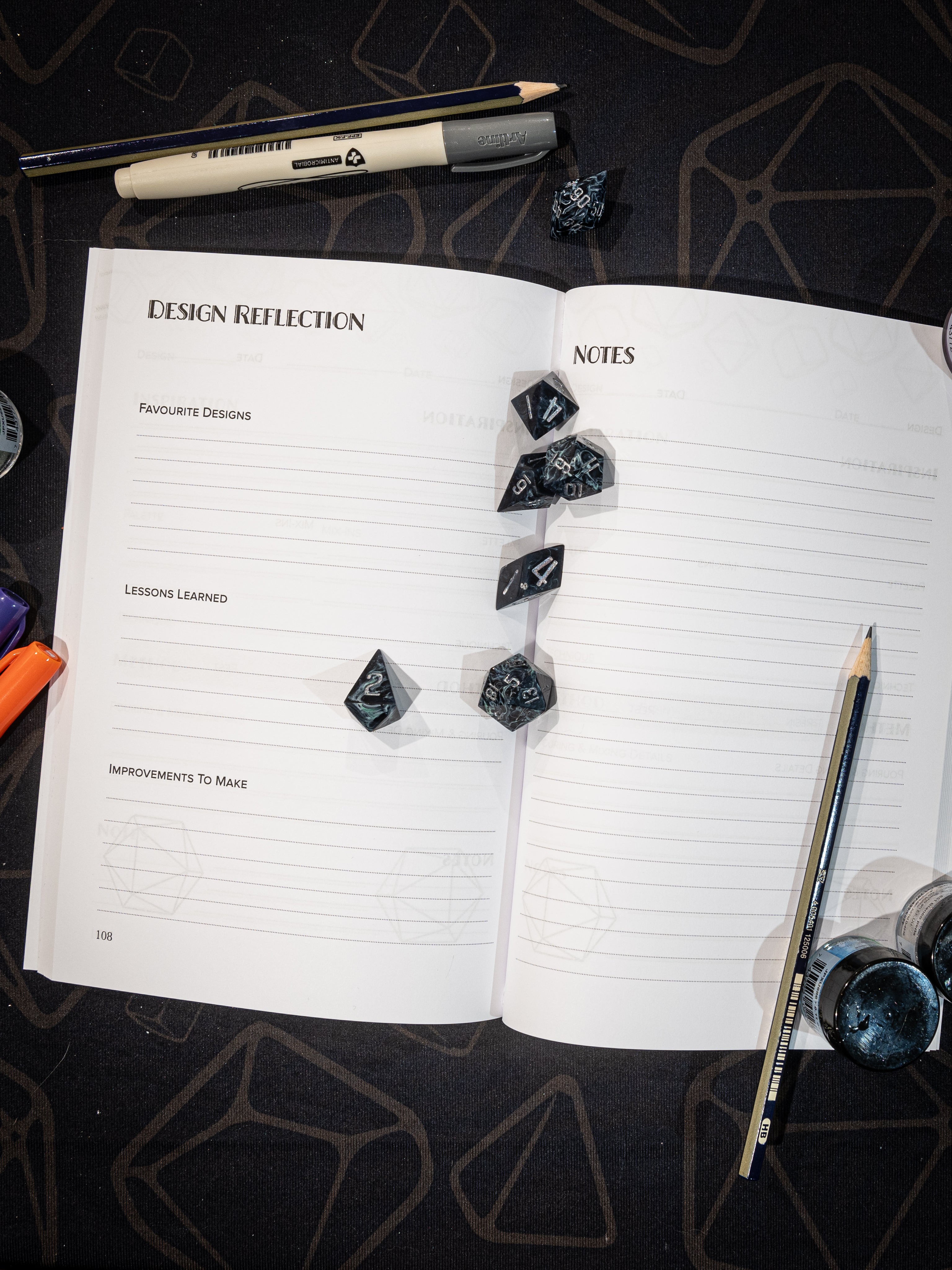 Dice Making Journal – a Companion to the Critmaker Guide to Dice Craft