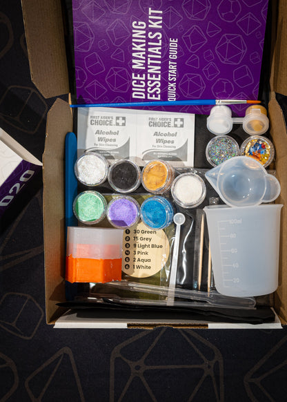 Dice Making Kit - D20 Kit - Beginner Resin Dice Making Kit - Critmaker