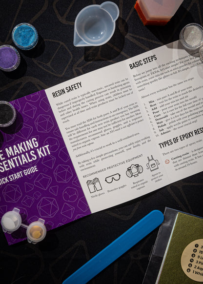 Dice Making Kit - D20 Kit - Beginner Resin Dice Making Kit - Critmaker