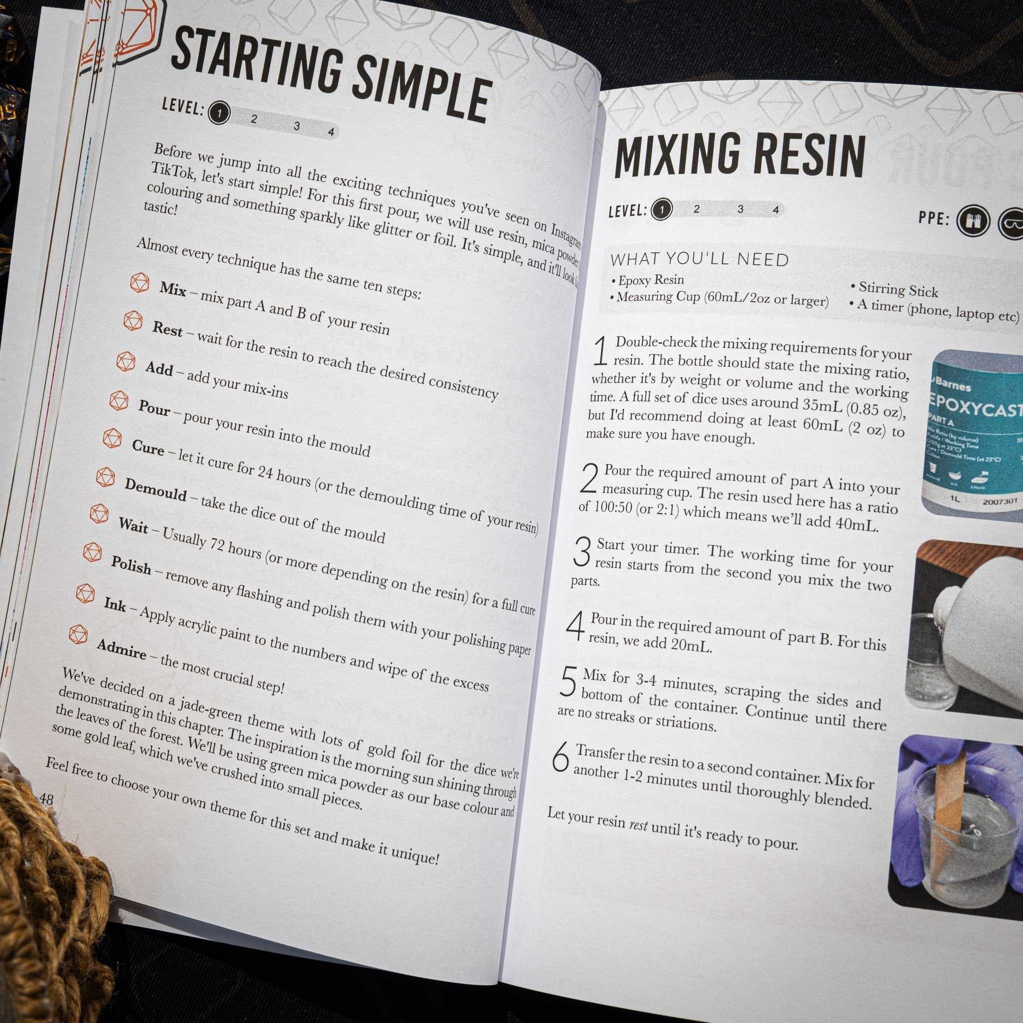 Dice Making Book - Critmaker - Step By Step