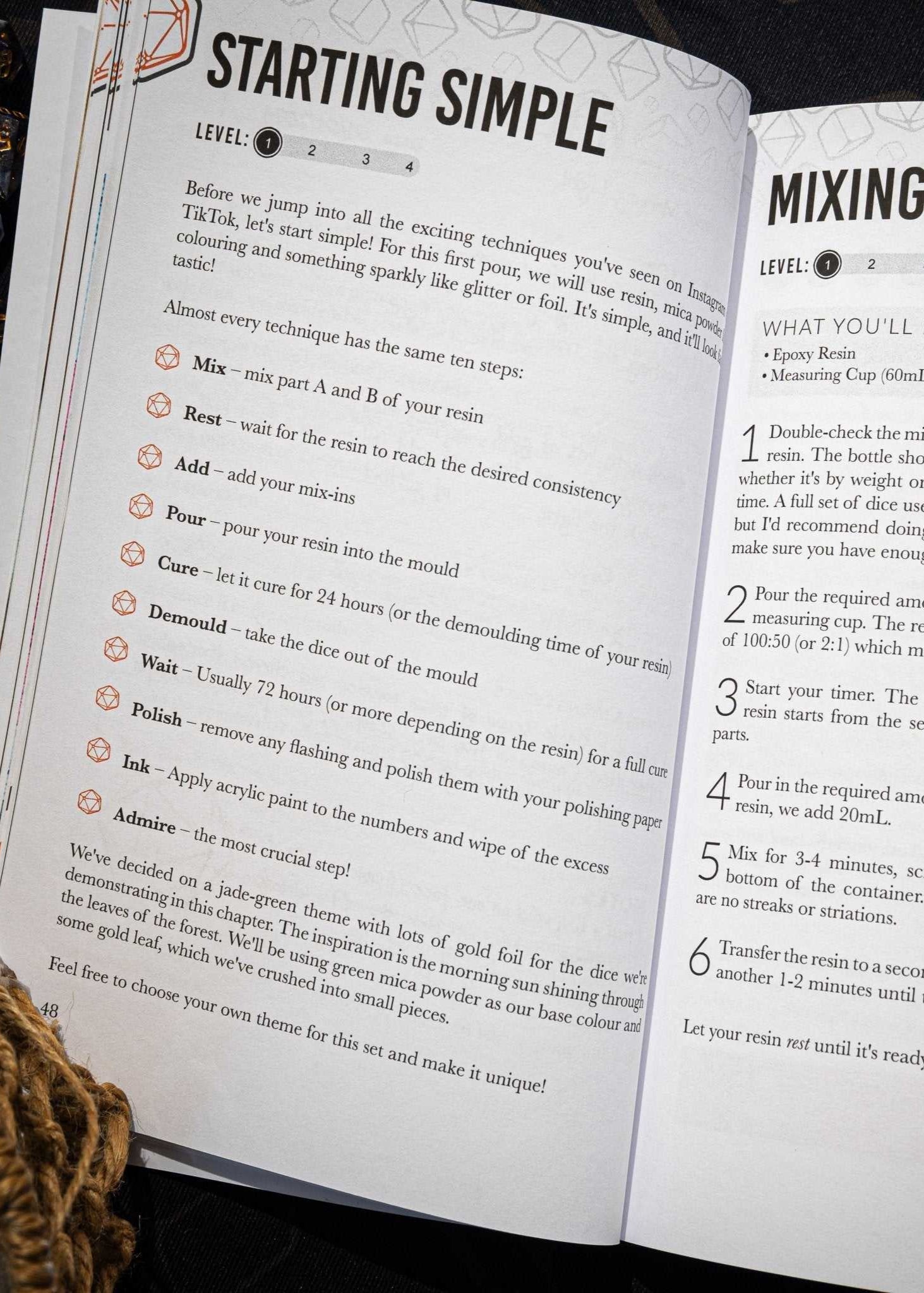 Dice Making Book - Critmaker - Step By Step