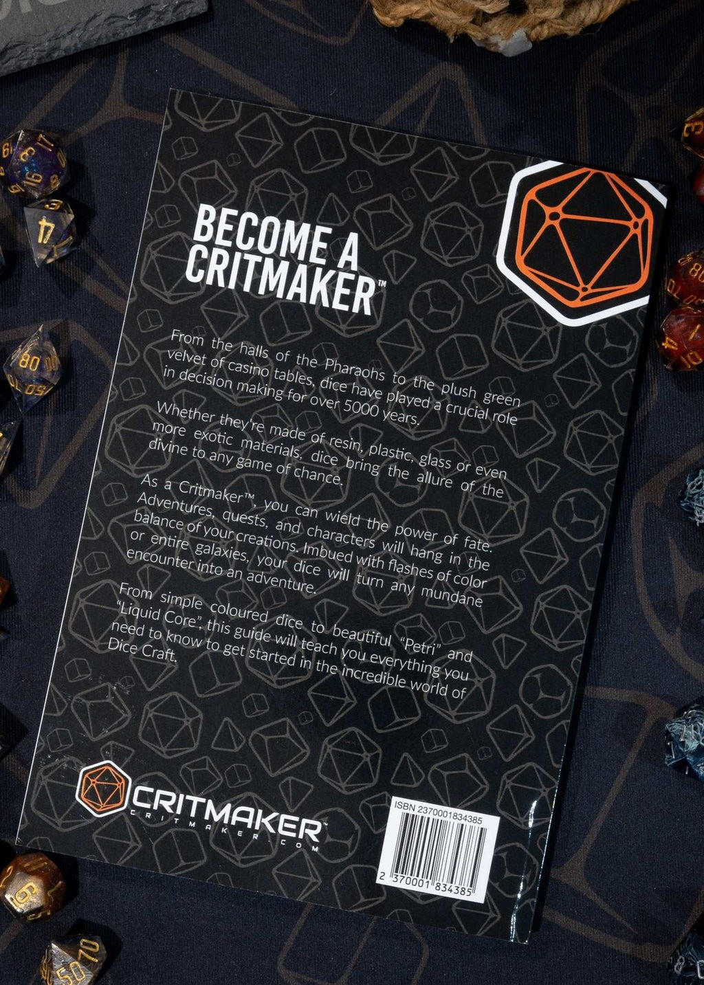 Dice Making Book - Critmaker - Back