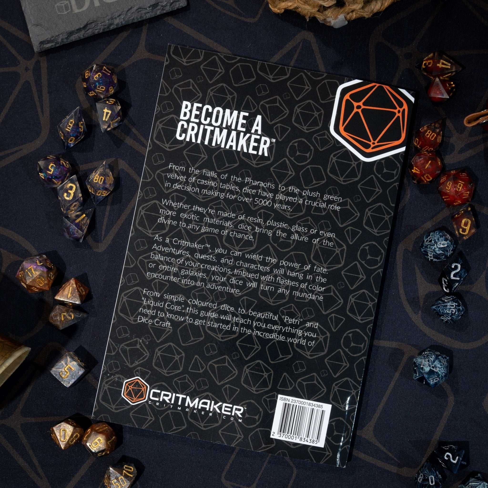 Dice Making Book - Critmaker - Back