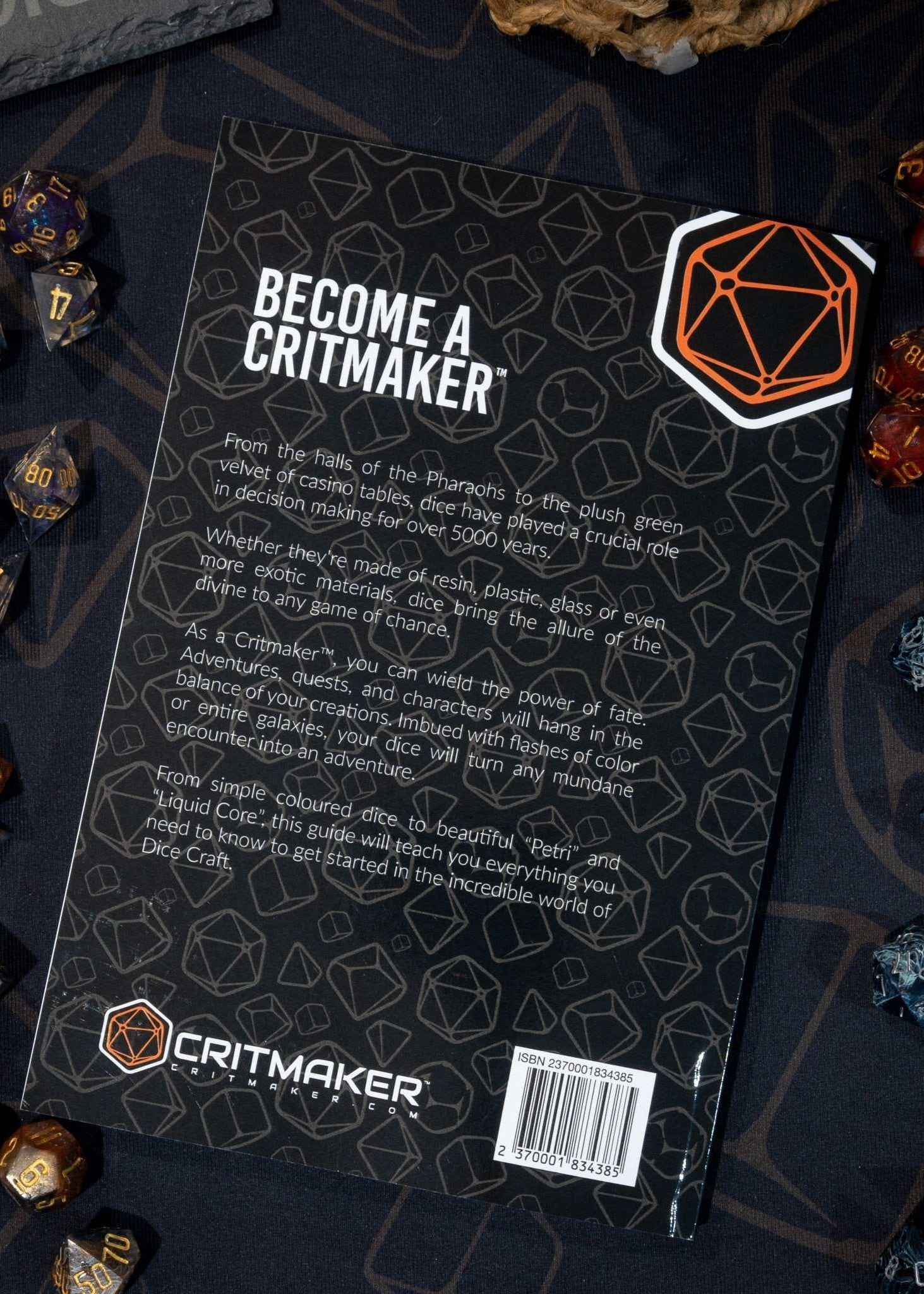 Dice Making Book - Critmaker - Back